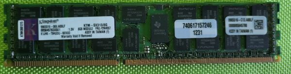 Kingston ECC Server  8GB DDR3 1333MT/s ECC Registered Memory KTM-SX313-8G - Image 3