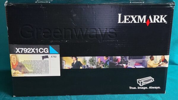 Genuine X792X1CG Lexmark Extra High Yield Print Cartridge Cyan X792 - Image 4