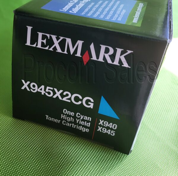 Genuine Lexmark X945X2CG Toner Cyan